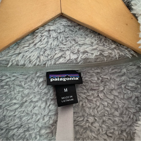 Patagonia Jacket Women’s Los Gatos 1/4 Zip Pullover Fuzzy Fleece Gray Size M - Picture 5 of 8